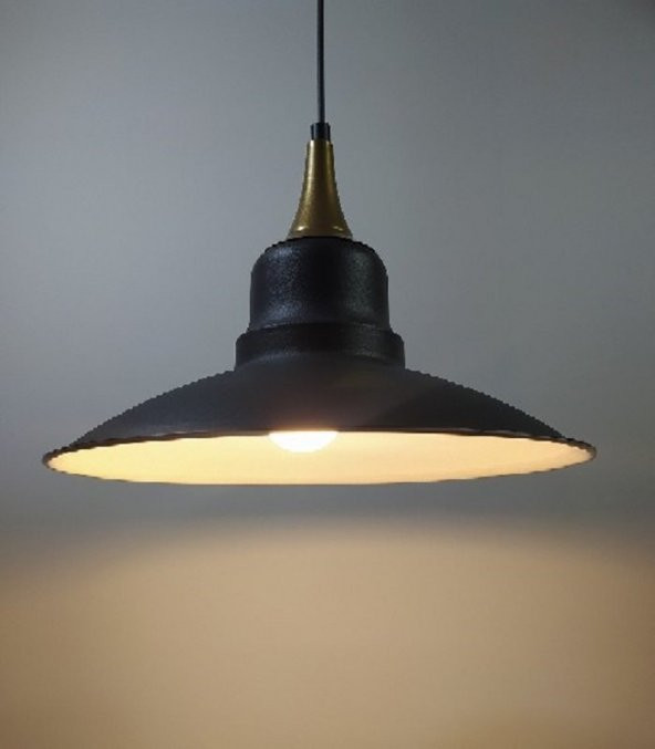 MYLİGHTS  RETRO  RUSTİK VİNTAGE BRONZ ASKILI METAL SARKIT AVİZE 30 CM ürün görseli 1