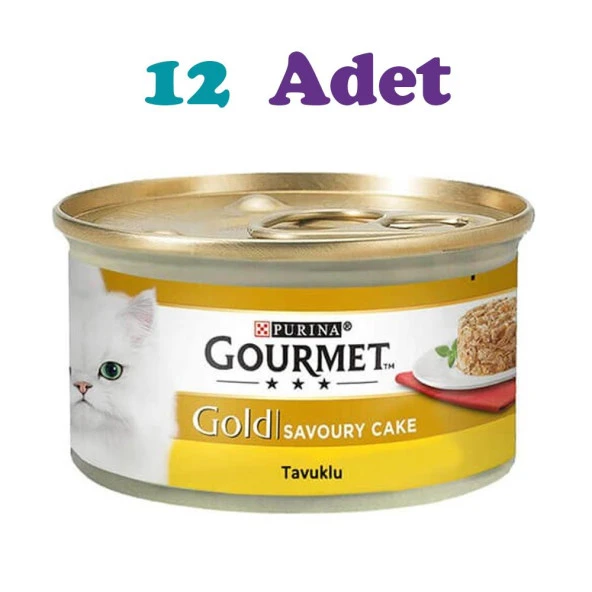 Gourmet Gold Kıyılmış Tavuklu Kedi Konservesi 85g(12 ADET) ürün görseli 1