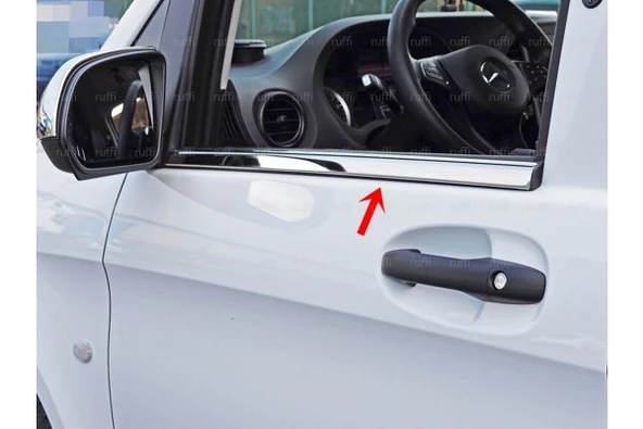 Mercedes Vito W447 Krom Cam Çıtası 2 prç. 2014 Üzeri P. Çelik ürün görseli 1