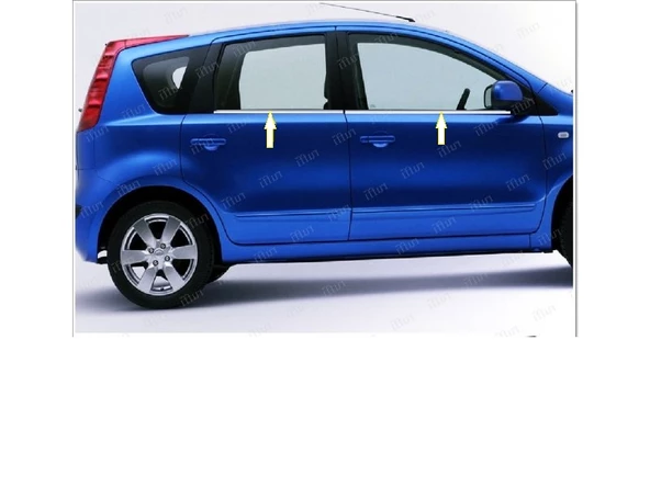 Nissan Note Krom Cam Çıtası 4 Kapı P.Çelik 2006-2013 ARASI ürün görseli 1