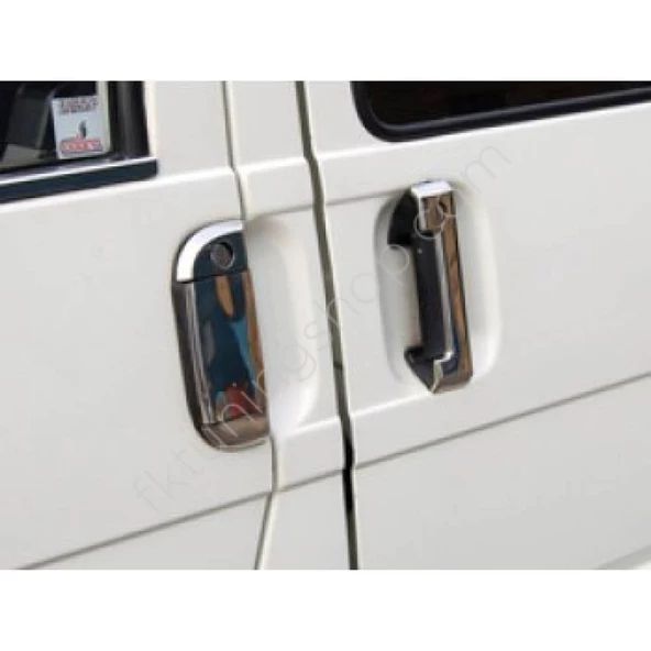 VW T4 Krom Kapı Kolu Seti 3 Kapı 1995-2003 Paslanmaz Çelik - Resim 3