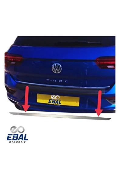 Vw T-Roc Krom Bagaj Alt Çıta 2017 ve Üzeri P.çelik ürün görseli 1