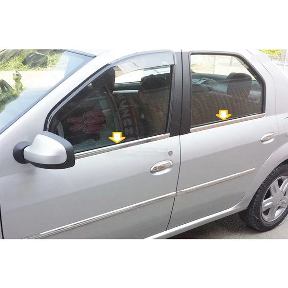 Dacia Logan FAZ 2 Krom Cam Çıtası 2008-2017 Arası ürün görseli 1