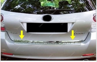 Toyota Verso Krom Alt Bagaj Çıtası 2010 Üzeri P.Çelik ürün görseli 1