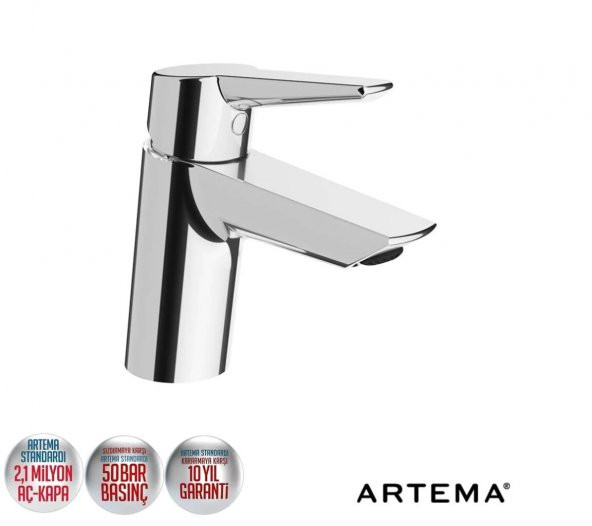 Artema Solid S Lavabo Musluk Bataryası A42440 Çift Girişli - Resim 2