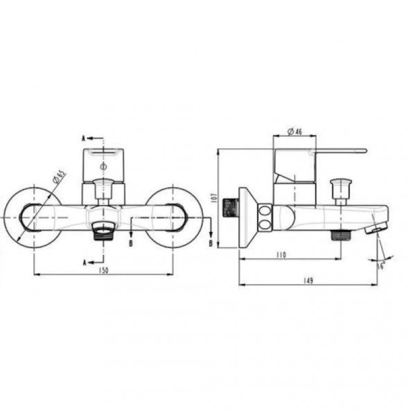 Artema Win S Banyo Duş Bataryası A42676 - Resim 2