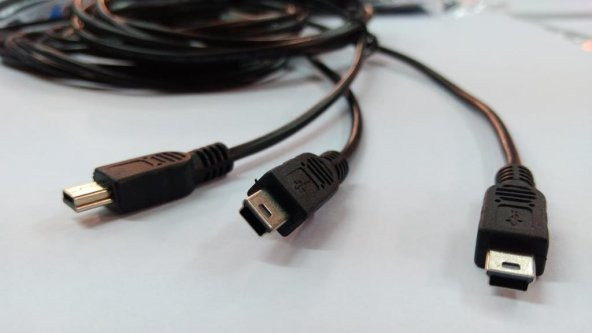 Mini USB Kaliteli Kablo 1.8 Metre - 10 Adet ürün görseli 1