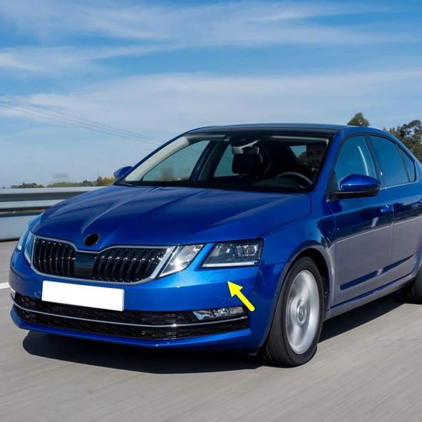 Skoda Octavia 3 Makyajlı 2017-2020 Sol Ön Far Yıkama Kapağı 5E0955109E ürün görseli 1