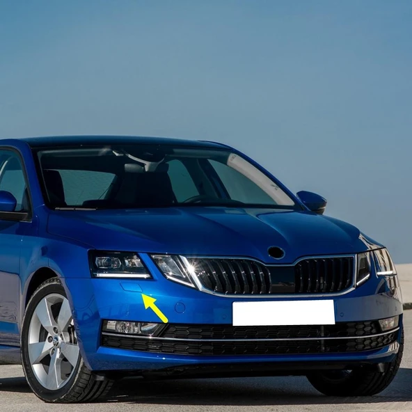 Skoda Octavia 3 Makyajlı 2017-2020 Sağ Ön Far Yıkama Kapağı 5E0955110E ürün görseli 1