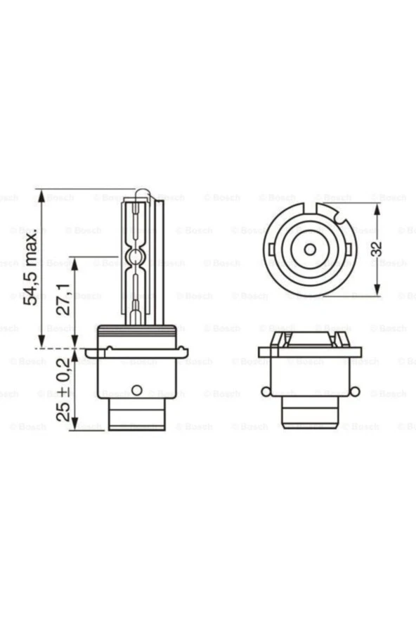 Bos-1987302851 Far Ampulu Xenon D2s 35w P32d-2 Xenon Eco ürün görseli 1