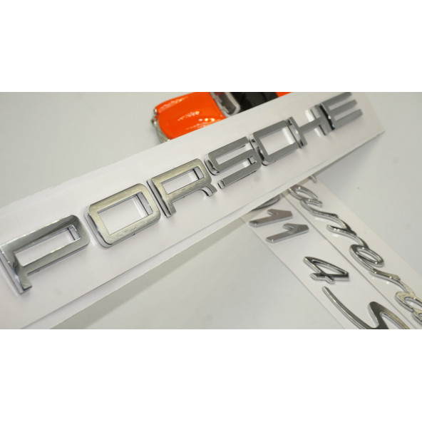 Porsche Carrera 911 4S Bagaj 3M 3D ABS Yazı Logo Amblem Seti ürün görseli 1