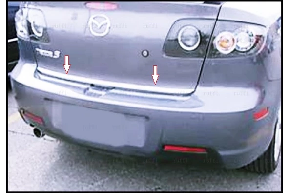 Mazda 3 SEDAN Krom Bagaj Alt Çıtası 2003-2009 ArasıP.Çelik ürün görseli 1