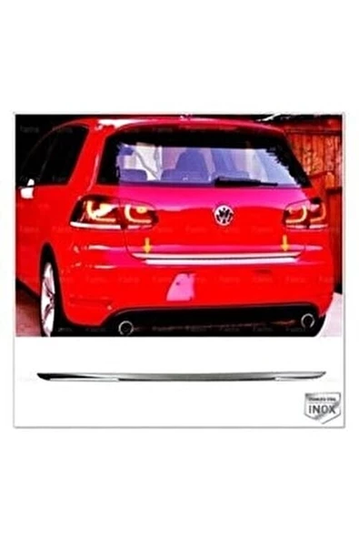 VW Golf 6 Krom Bagaj Alt Çıtası 2008-2013 Arası P.Çelik ürün görseli 1
