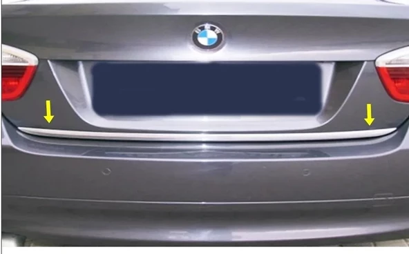 BMW 3 seri E90 Krom Alt Bagaj Çıtası 2005-2012 P. Çelik ürün görseli 1