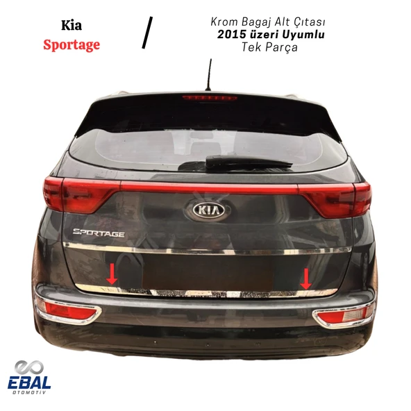 Kia Sportage Krom Bagaj Alt Çıtası 2015 üzeri P. Çelik ürün görseli 1