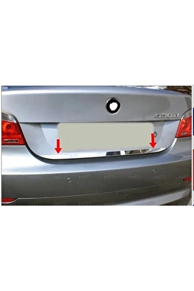 BMW 5 seri E60 Krom Bagaj Alt Çıtası 2003-2010 P. Çelik ürün görseli 1