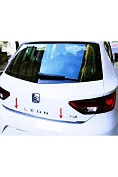 Seat Leon MK3 Krom Alt Bagaj Çıtası 2012 Üzeri Paslanmaz Çelik ürün görseli 1
