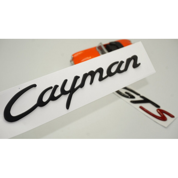 Porsche Cayman GTS Bagaj 3M 3D ABS Yazı Logo Amblem Seti ürün görseli 1