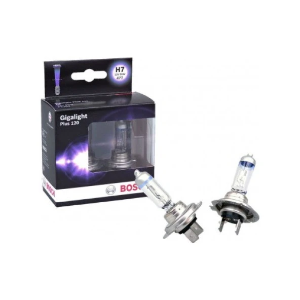 Bosch Ampul H7 55W Gigalight Plus 120 Ampul Seti İkili ürün görseli 1