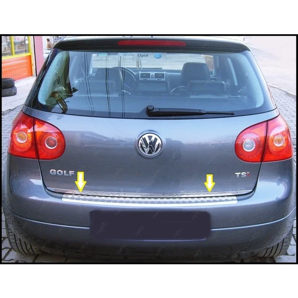 VW Golf 5 HB Krom Bagaj Alt Çıtası 2004-2009 Arası P.Çelik ürün görseli 1