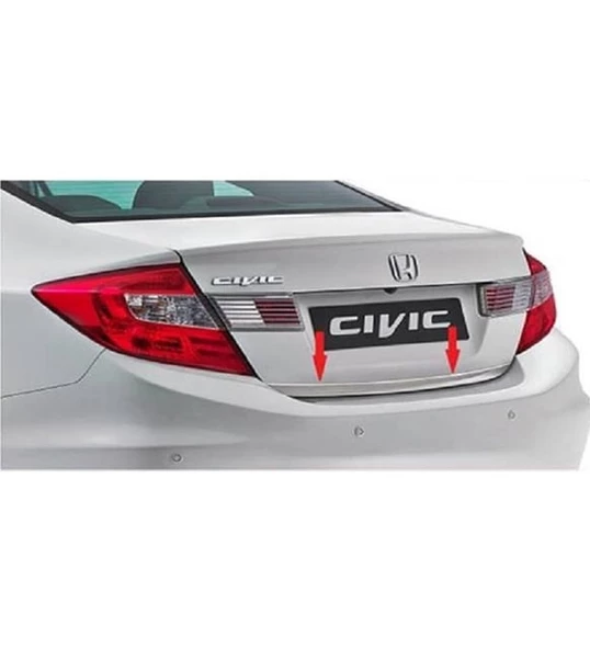 Honda Civic Krom Alt Bagaj Çıtası 2012-2016 P. Çelik ürün görseli 1