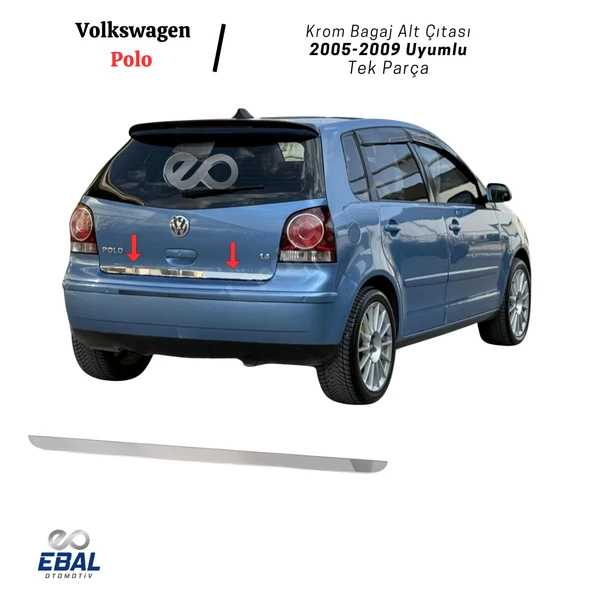 VW Polo Krom Bagaj Alt Çıtası 2005-2009 Arası P.Çelik ürün görseli 1