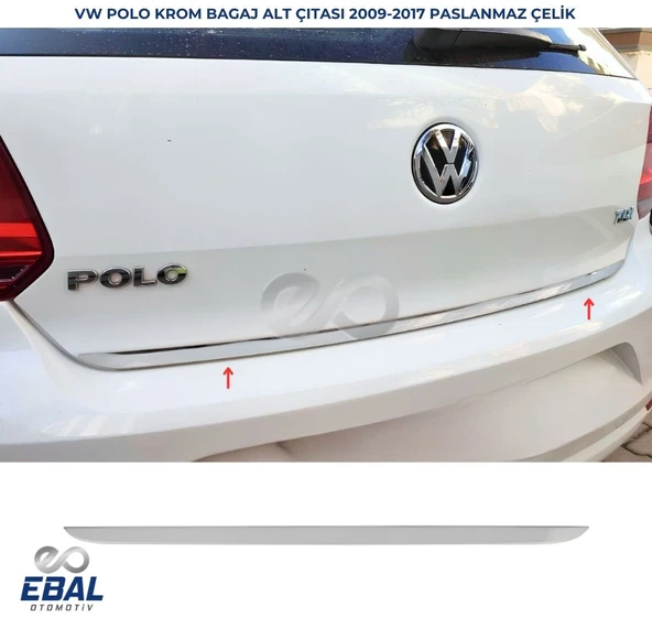 VW Polo Krom Bagaj Alt Çıtası 2009-2017 Arası P. Çelik ürün görseli 1