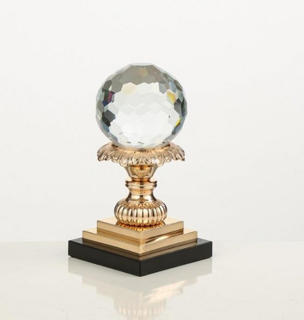 Vitale Gold Kristal Dekoratif Obje 10x10x18 cm AK.JD0042 ürün görseli 1