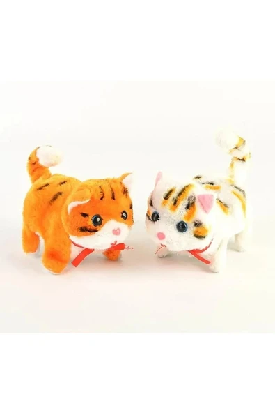 Yürüyen Miyavlayan Işıklı Peluş Kedi ürün görseli 1
