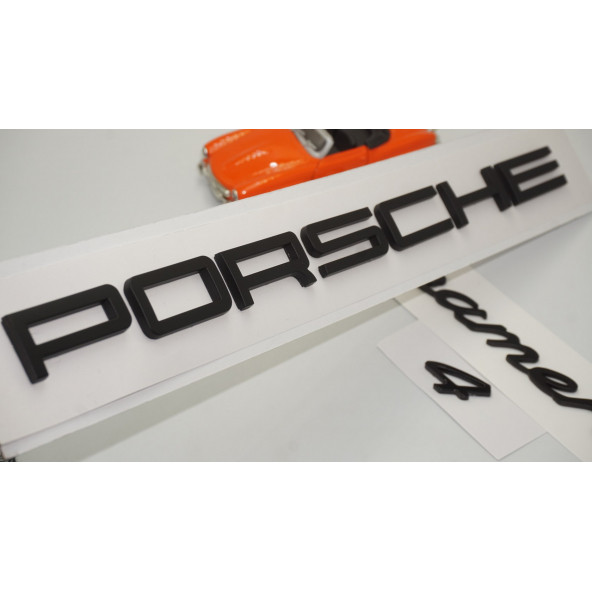 Porsche Panamera 4 Bagaj 3M 3D ABS Yazı Logo Amblem Seti ürün görseli 1