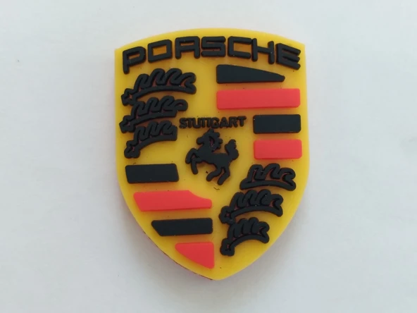PORSCHE TORPİDO LOGOSU (3CM) MİNİ ELASTİK - PORSCHE YAZISI, PORSCHE LOGOSU ürün görseli 1