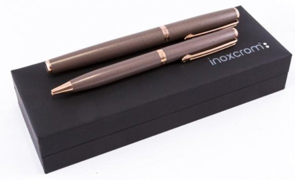 INOXCROM CHOCOLATE DOLMAKALEM+TUKENMEZ SET ürün görseli 1
