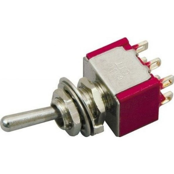DIMARZIO DPDT Mini On-Off-On Switch ürün görseli 1