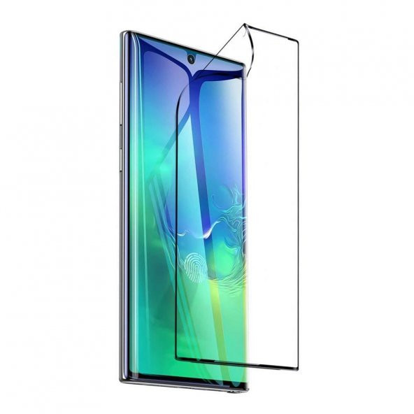 Samsung Galaxy Note 10 Plus Polymer Nano Tam Kapatan Ekran Koruyucu ürün görseli 1