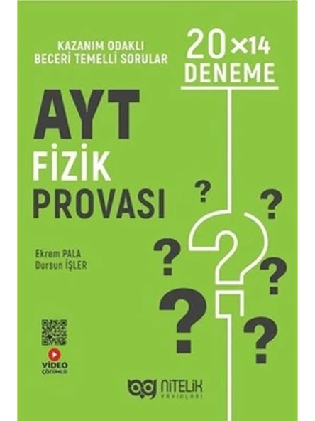 NİTELİK YKS AYT FİZİK PROVASI 20 X 14 DENEME *YENİ* ürün görseli 1