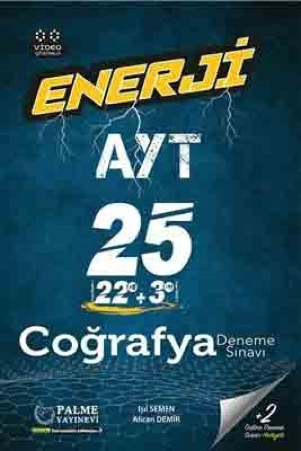 Palme Yayınevi AYT Coğrafya Enerji 25 Deneme Sınavı ürün görseli 1