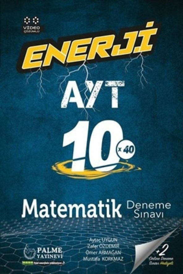 Palme Yayınevi AYT Matematik Enerji 10 Deneme Sınavı ürün görseli 1