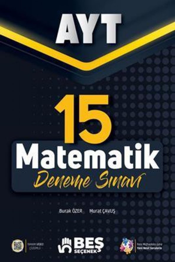 YKS AYT Matemetik 15 Deneme Sınavı ürün görseli 1