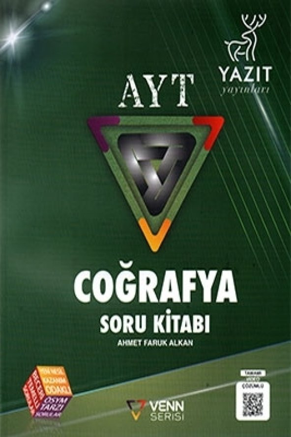 Yazıt Yayınları AYT Coğrafya Venn Serisi Soru Kitabı ürün görseli 1
