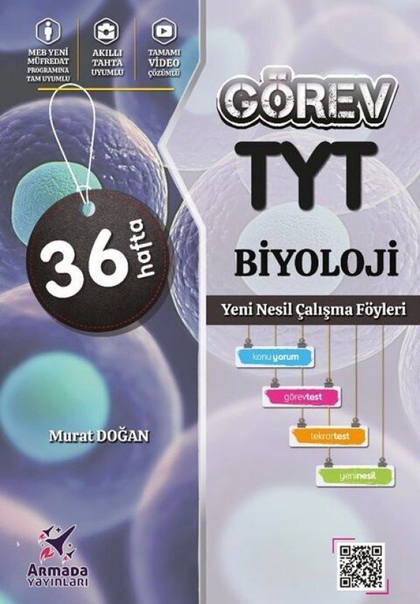 TYT Biyoloji Görev Yeni Nesil Çalışma Föyleri Armada Yayınları ürün görseli 1