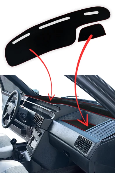 Fiat Tipo Tempra Ön Göğüs Uyumlu Torpido Kaplama Koruma Halısı - Dijital Gösterge ürün görseli 1