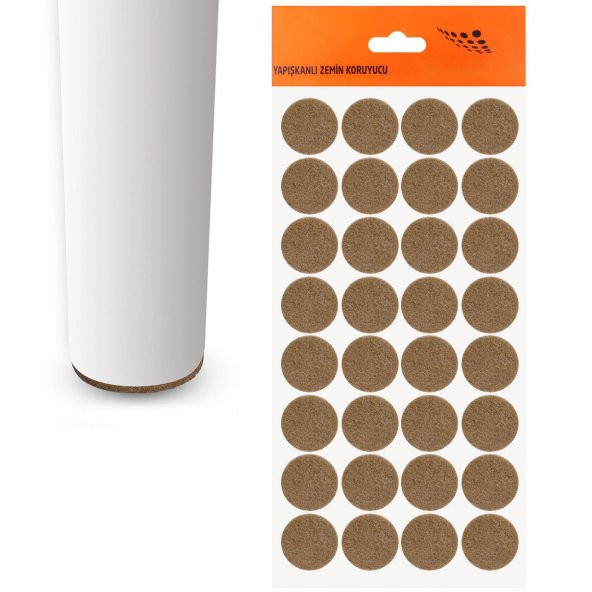 Masa Sandalye Parke Zemin Koruyucu Keçe Yapışkanlı 24 mm (32Li PAKET) ürün görseli 1