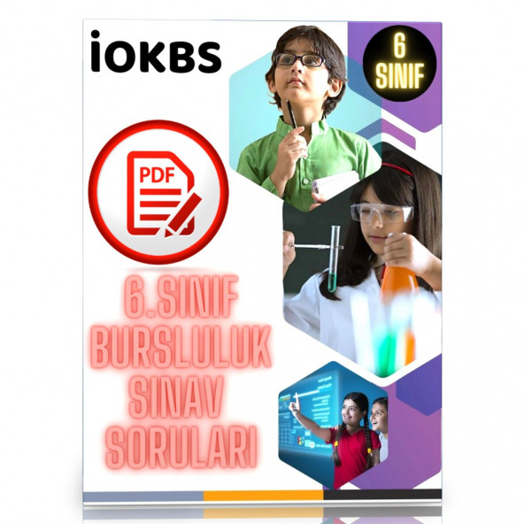 6. Sınıf Bursluluk Sınav Soruları (PDF Sorular Kitabı) ürün görseli 1
