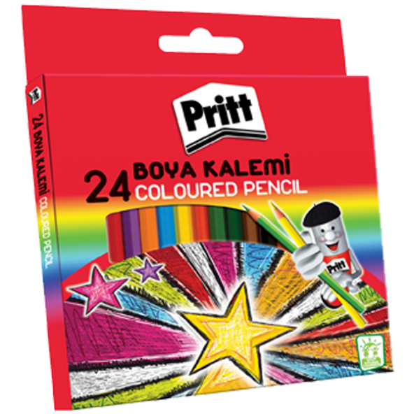 Pritt Kuru Boya Karton Kutu Tam Boy 24 Renk 1221351 ürün görseli 1