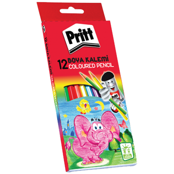 Pritt Kuru Boya Karton Kutu Tam Boy 12 Renk 1219734 ürün görseli 1