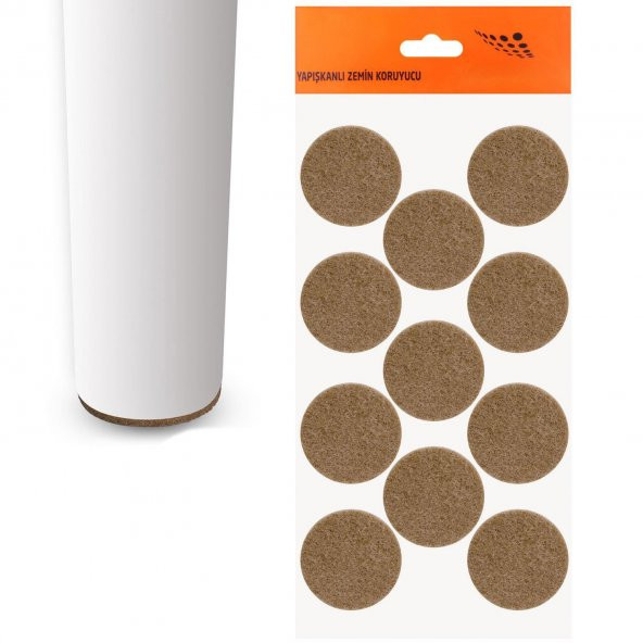 Masa Sandalye Parke Zemin Koruyucu Keçe Yapışkanlı 40 mm (11Li PAKET) ürün görseli 1