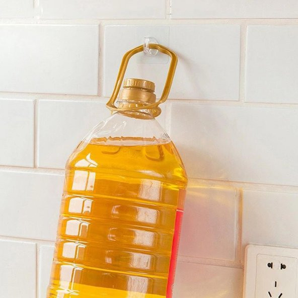 Kendinden Yapışkanlı Kapı Askılığı Duvar Banyo Mutfak Askısı - Resim 3