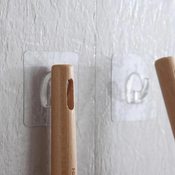 Kendinden Yapışkanlı Kapı Askılığı Duvar Banyo Mutfak Askısı - Resim 5