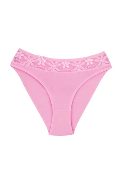 Ceylanoğlu Kadın Likralı Beli Dantelli Bikini Külot C-131 (4 Paket) ürün görseli 1