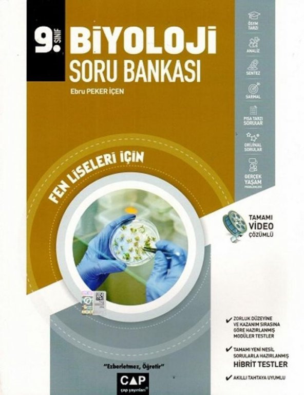 9. Sınıf Fen Lisesi Biyoloji Soru Bankası Çap ürün görseli 1